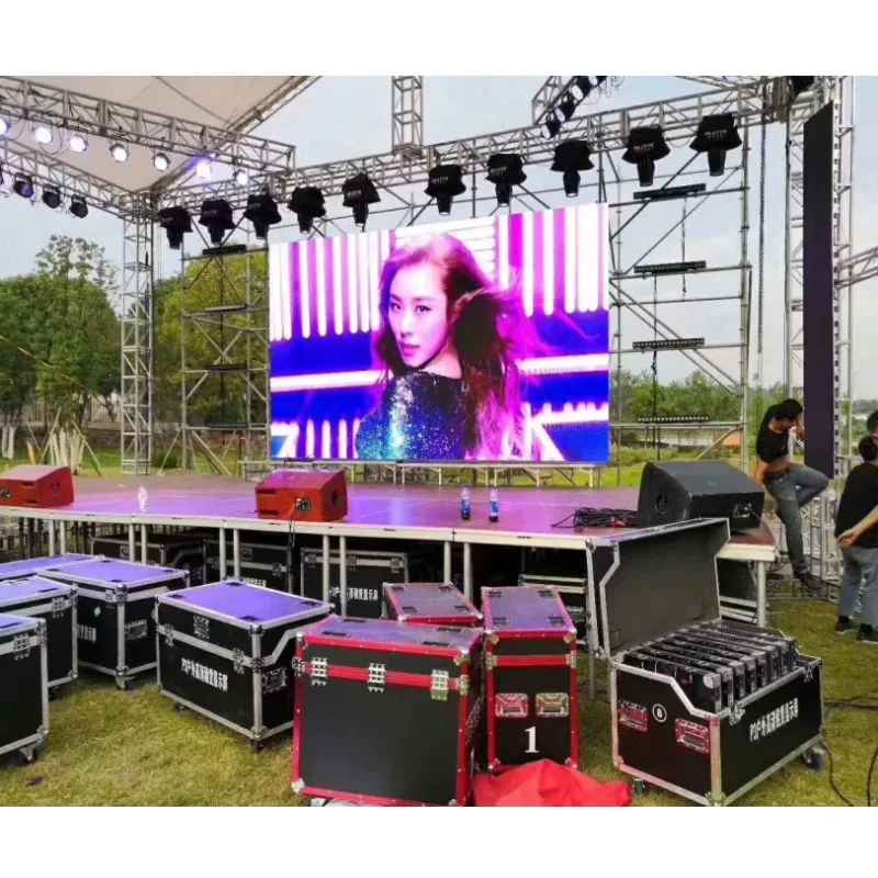Custom High Resolution P3.91 Waterproof Outdoor Rental LED Display Screen