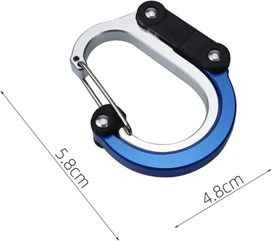 متعددة الوظائف سبائك الألومنيوم D-نوع فائدة السنانير للتدوير سريعة معلقة حلقة تسلق كليب للتخييم #3