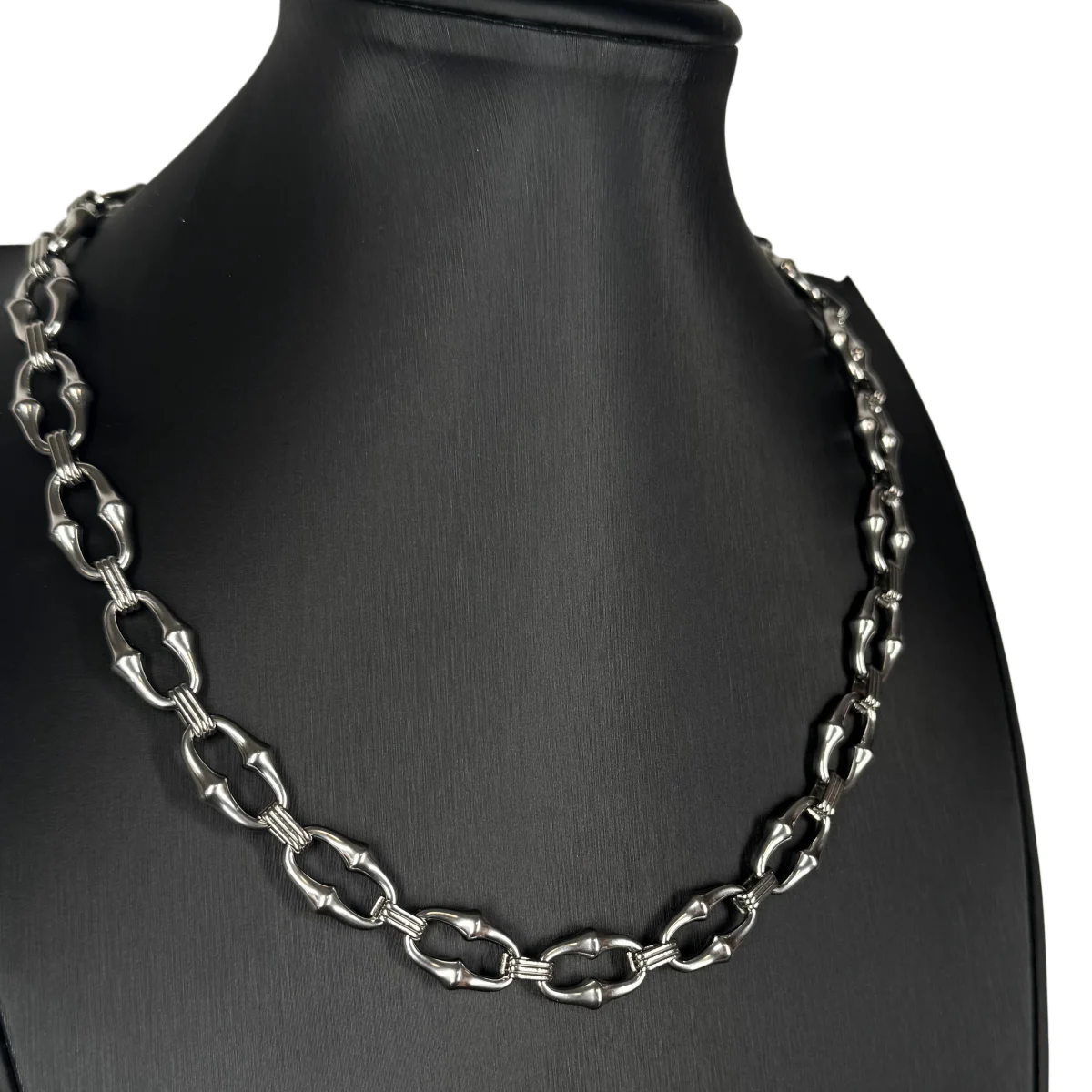 Punk Gothic HipHop Personalisierte Halskette für Männer und Frauen Mode Rock Splicing Halskette Charm Edelstahl Schmuck Accessoires – Detail 2