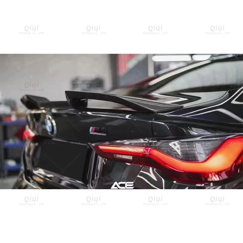 ل BMW G20 G30 G80 G82 F22 2019 2020 2021 2022 2023 2024 2025 ريال ألياف الكربون الذيل الجناح سبويلر كيت #3
