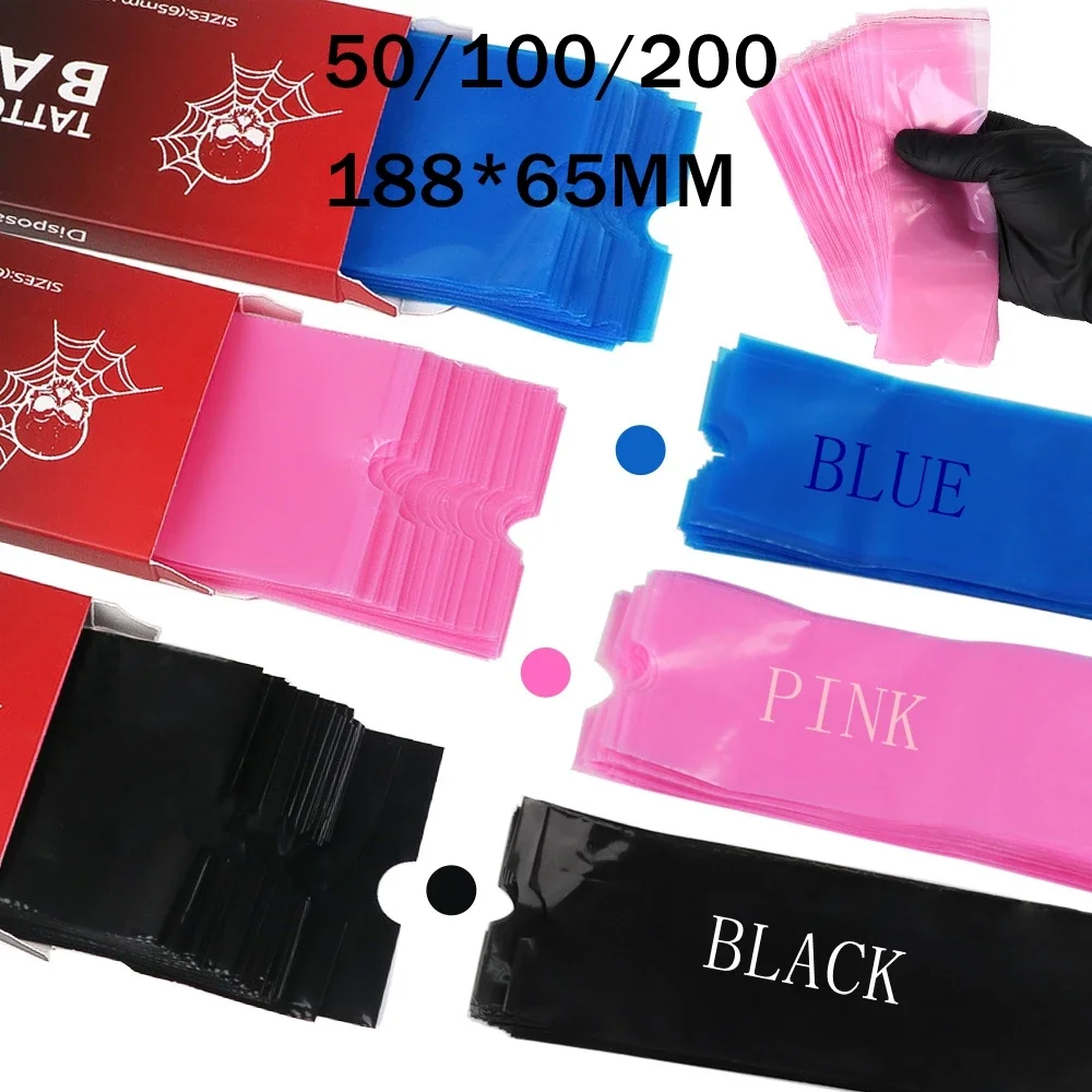Tattoo Pen Covers Disposable Sleeves Machine Covers Large Size Fits Most Rotary Machines Durable Plastic Protection