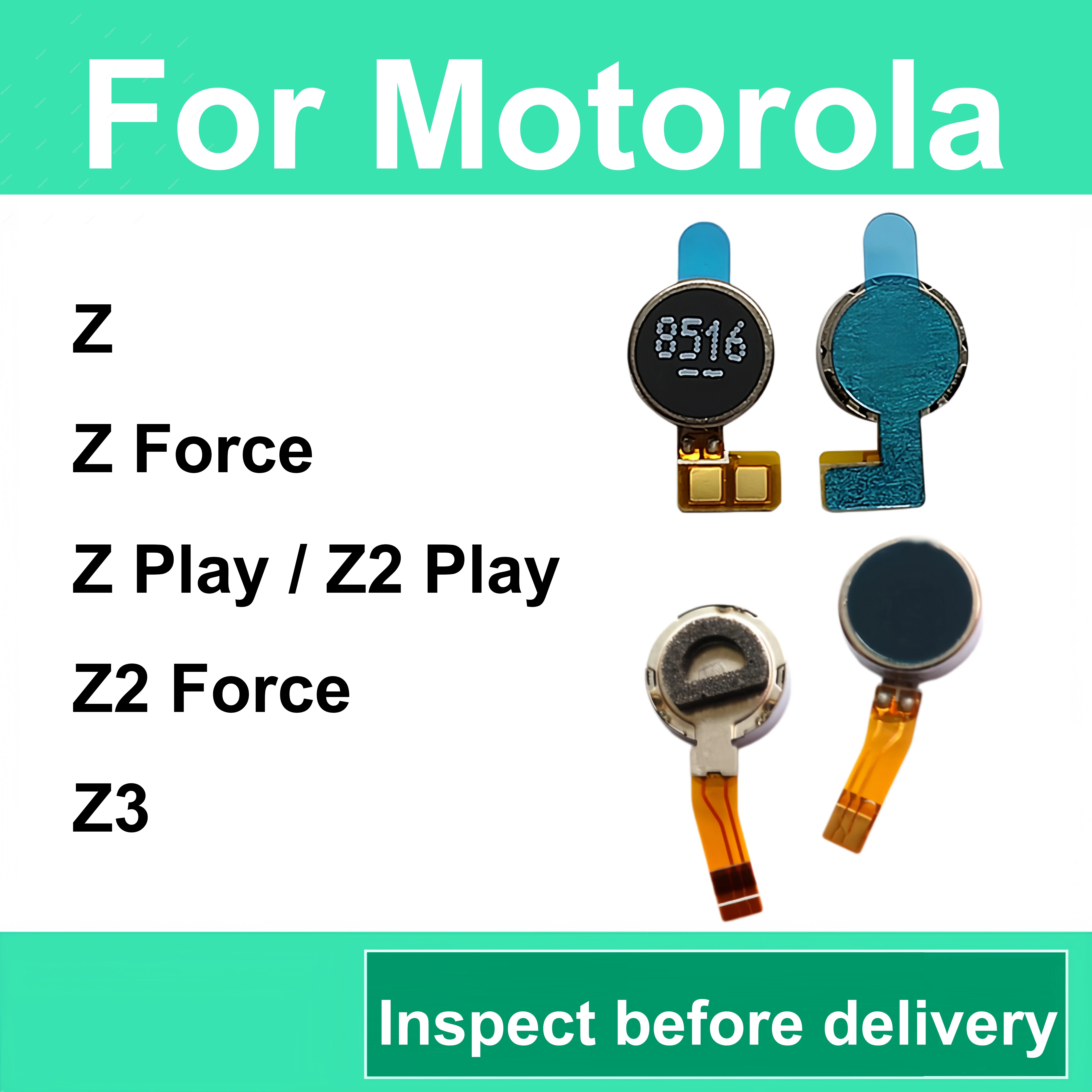 Motor Vibratório Linear Premium para Moto Z Play XT1635, Z2 Play, Z3, Z Force XT1650, Z2 Force XT1789 - Substituição Perfeita