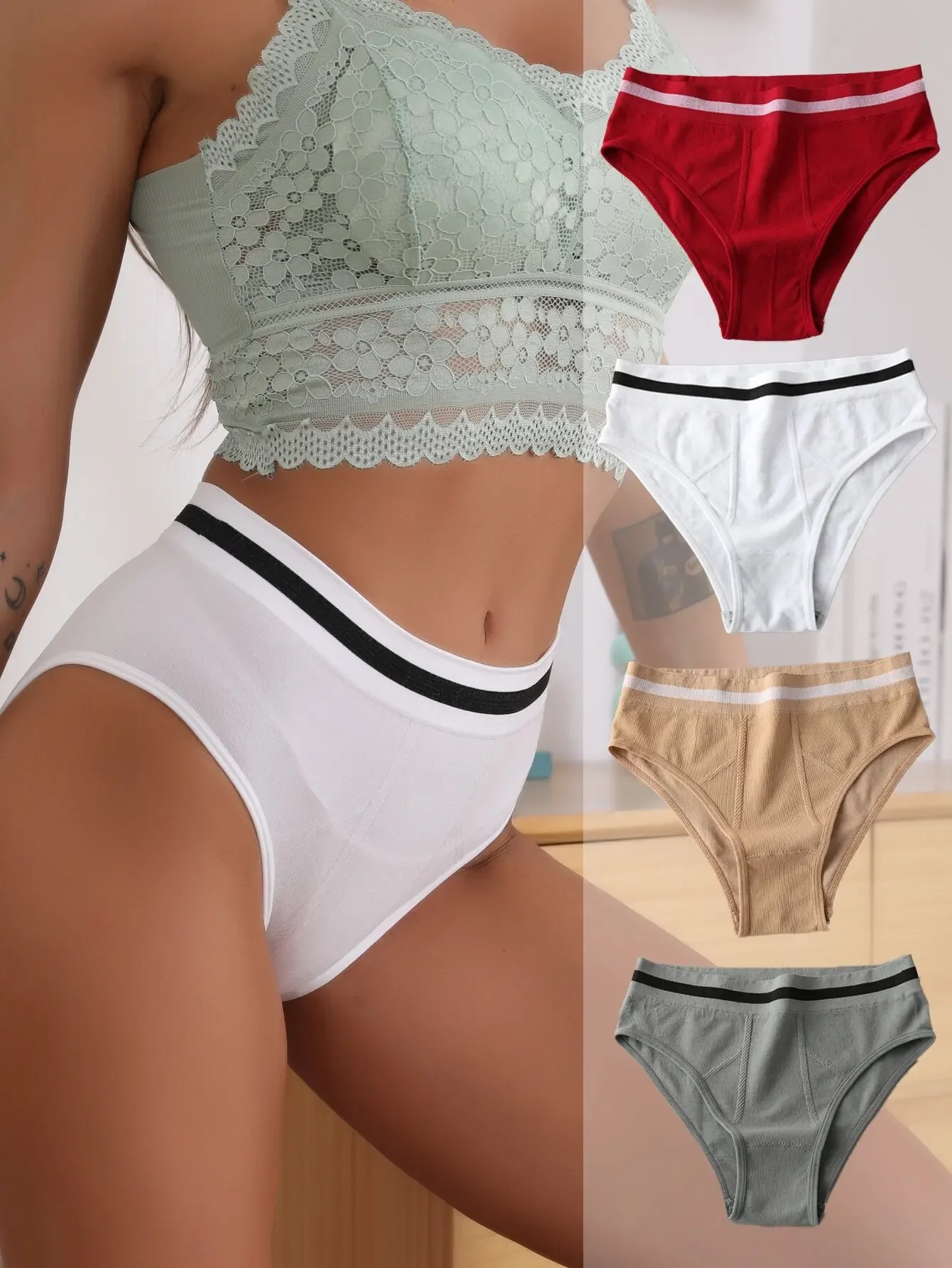 

4pcs/Pack Seamless Invisible Underwear (Seamless Briefs)