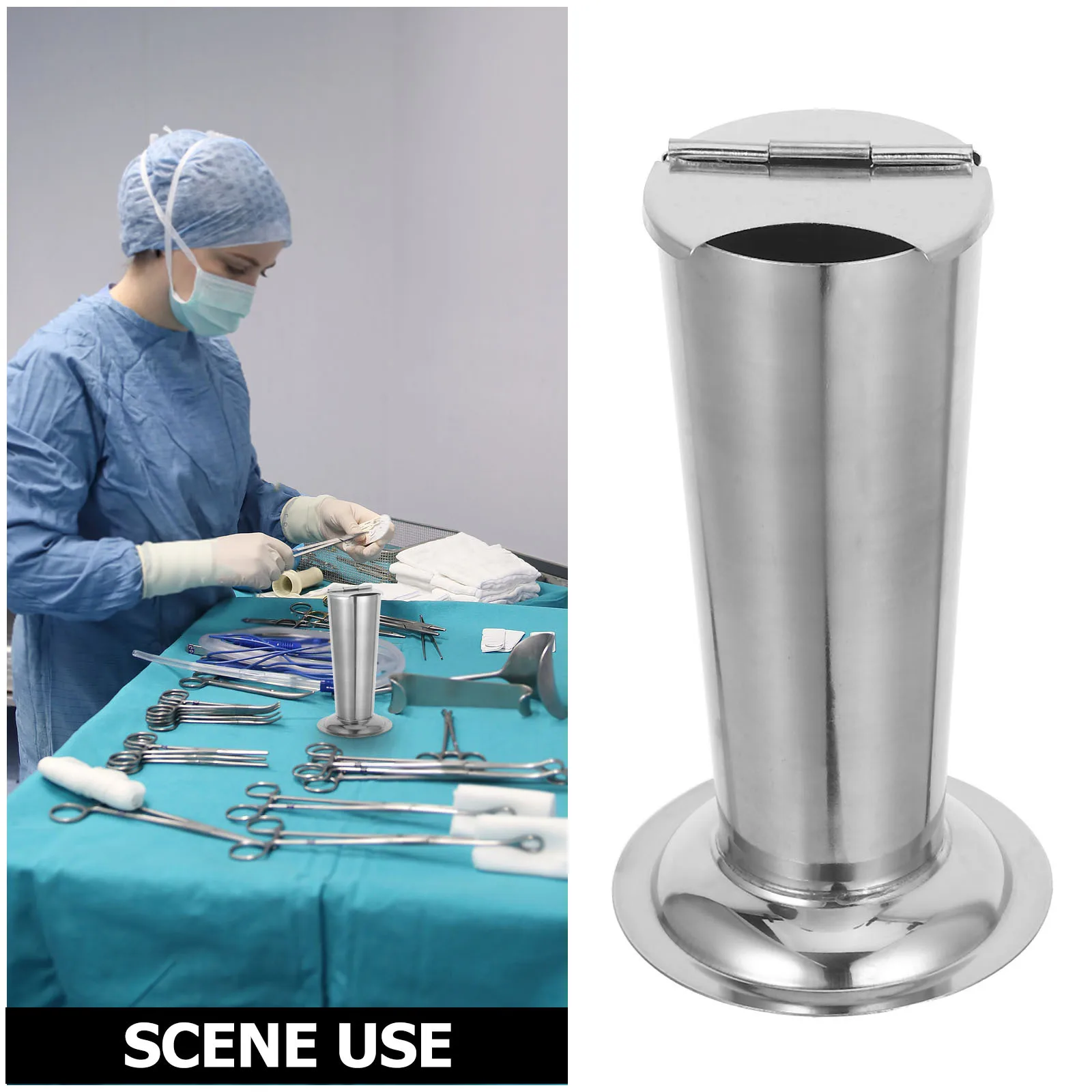 Edelstahl Pinzette Halter Aufbewahrungsbox Anti-Rutsch-Design für Labor Salon Instrumente Kompakte Pinzette Container Pinzette