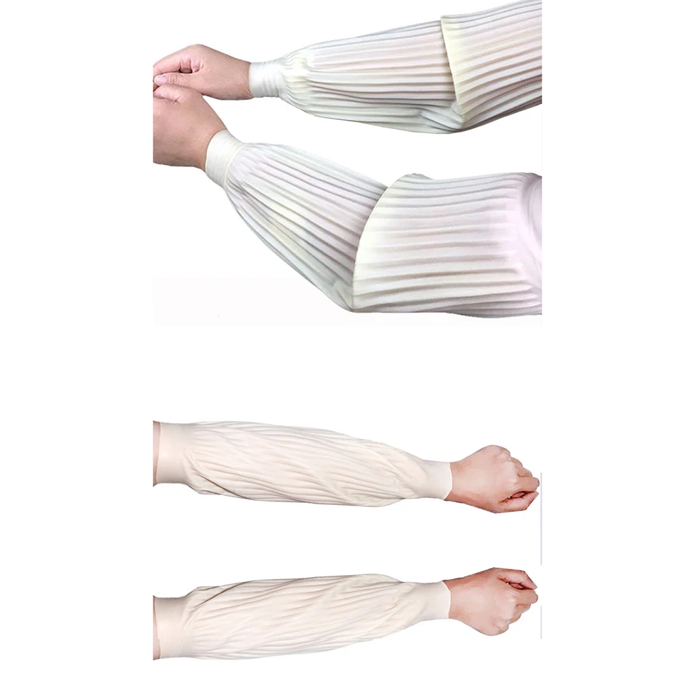 

Anti Waterproof Sleeve Oilproof Arm Sleeves for Men Women Boys White Oversleeve