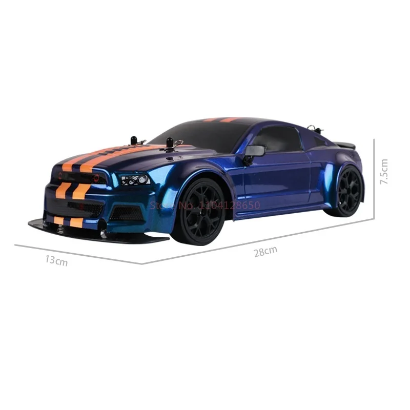 Dodge 1:14 Rapid Drift 4wd High Speed Car Mustang Racing Simulation Model Rc Remote Control Racing Children'S Toy Birthday Gift