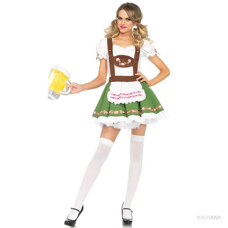 

Sexy Women Germany Munich France Oktoberfest Beer Maid Cosplay Costume Bavaria Carnival Stage Dutch Waitress Girl MasqueradeDres