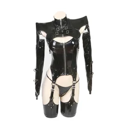 Anime YoRHa 2B NieR costumi Cosplay donna cerniera Sexy tuta in pelle calzini vestito Bunny Girl uniforme vestiti di carnevale di Halloween