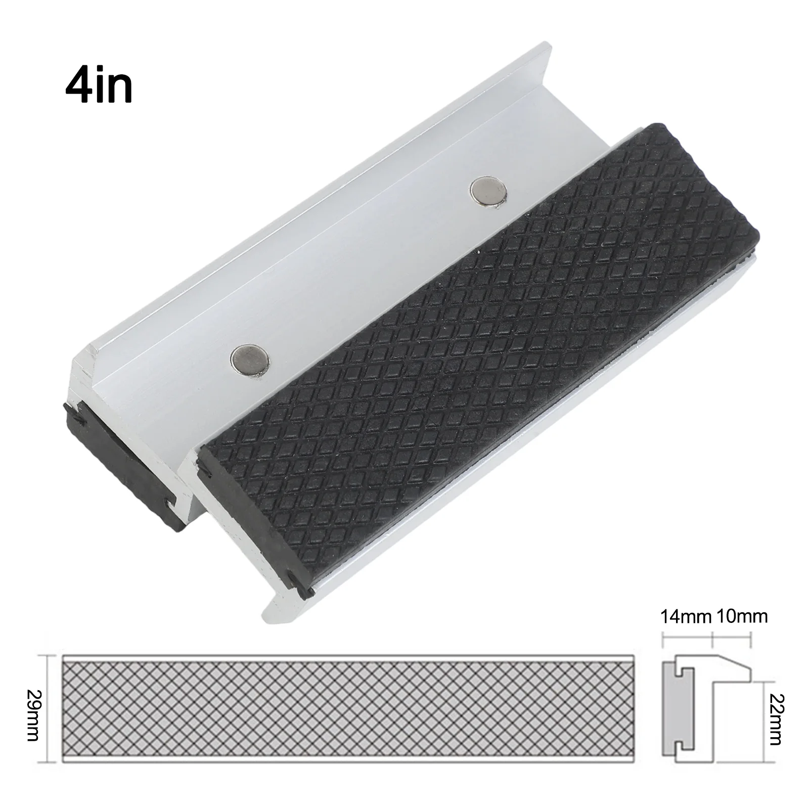 Workshop Safety 100mm 4 Inches Machine Tool Anti-slip Vise Grip Pad Machine Tool Cover Diamond Shaped Pattern Workshop