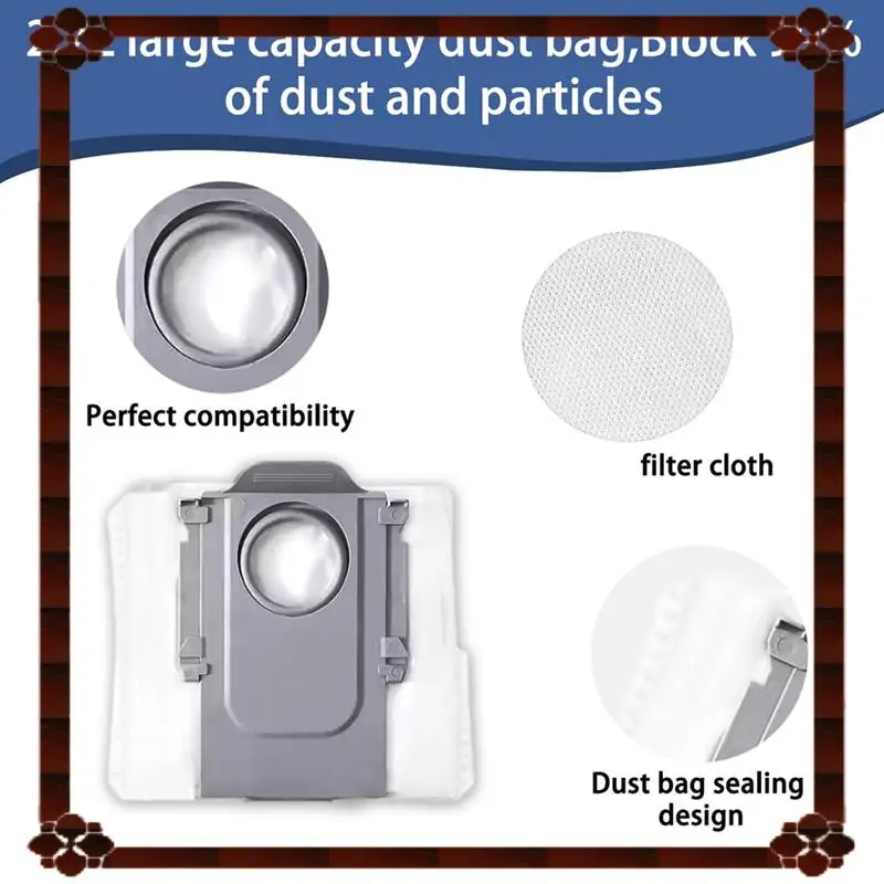 مجموعة ملحقات التسليم لمدة 24 ساعة لقطع غيار المكنسة الكهربائية Roborock Q10 S5/Q10 S5+/Q10 X5/Q10 X5+