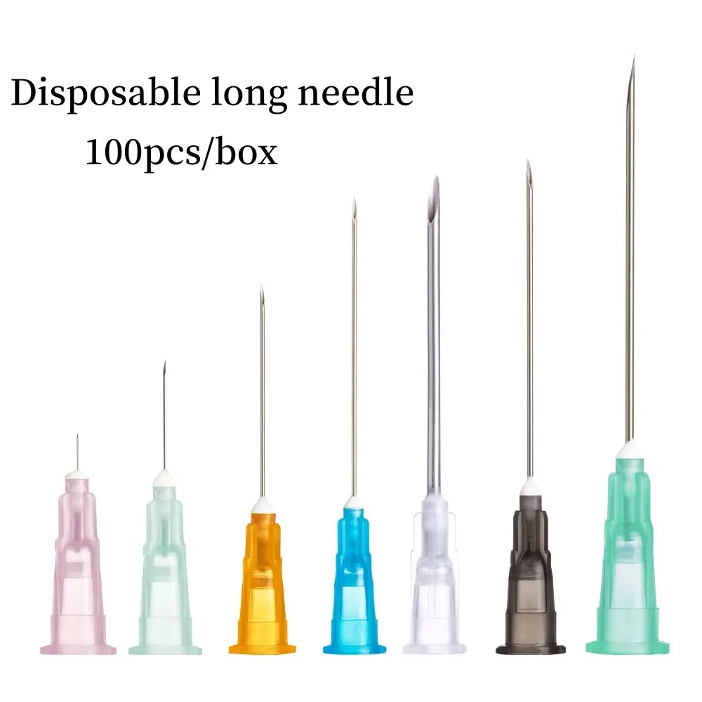 100pcs/box Disposable Sterile Hypodermic Stainless Steel Laboratory