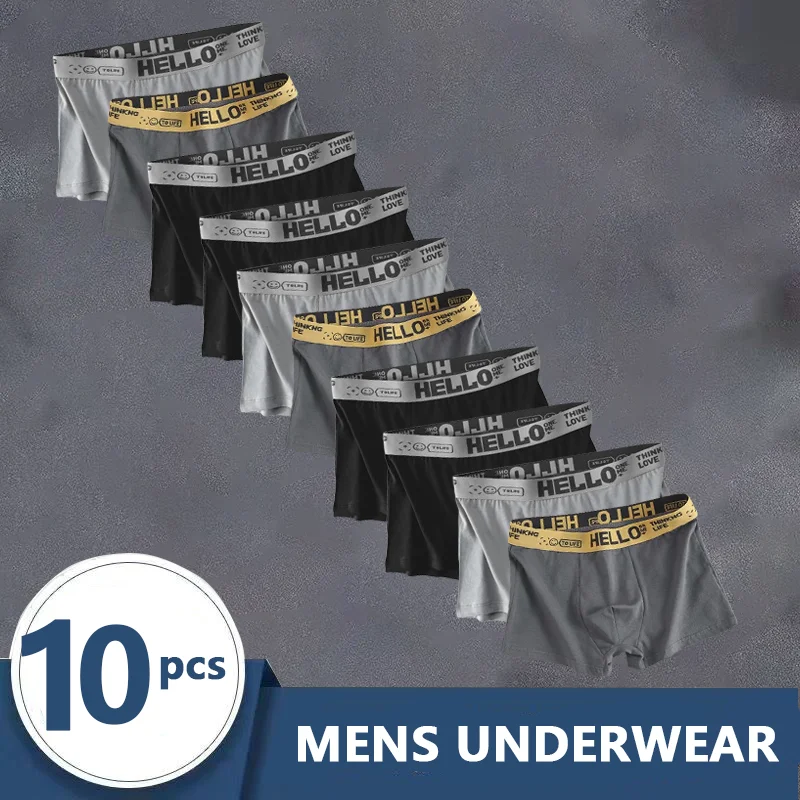 

8pcs Men's Panties Sexy Soft Boxers for Man Underwear Boxershorts Fashion Lot Comfortable Underpants Male Shorts Plus Size