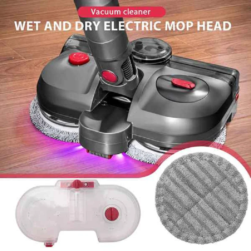 Electric Mopping Vacuum Brush Cleaner Cleaning Cloth Water Tank Set For Dyson V7 V8 V10 V11 Replaceable Parts