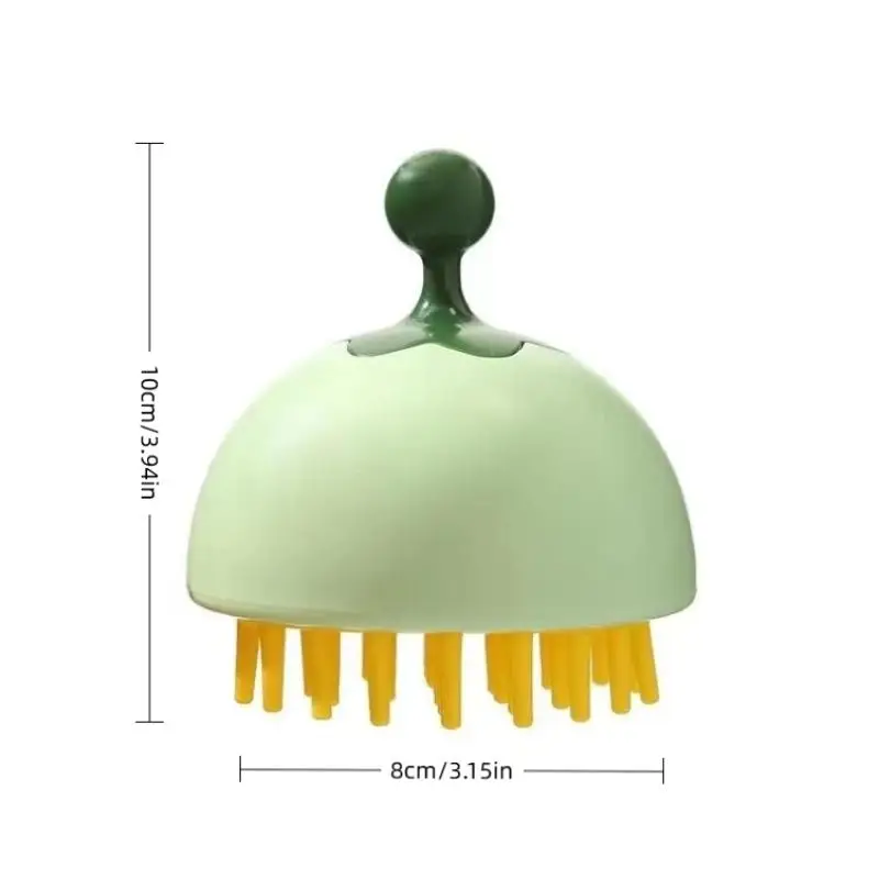 Bath Cleansing Exfoliator Brush Shampoo Massager Scalp Acupuncture Point Massage Brush Silicone Shampoo Scalp Hair Massager Comb
