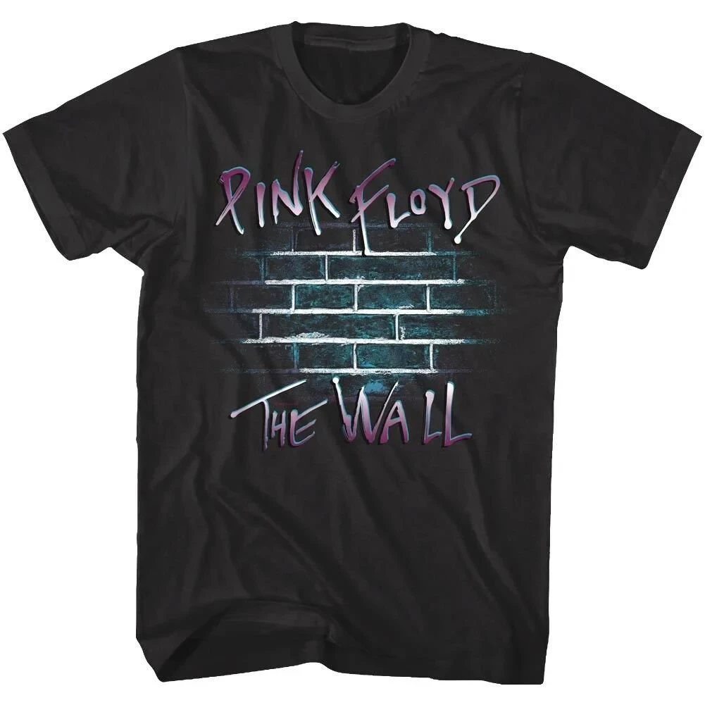 

Pink Floyd Men's Shirt The Wall Album Black Graphic Tee Another Brick Rock Band Music Merch Vintage Concert Vibes