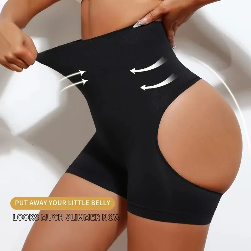 

Women High Waist Shaping Control Panty Butt Lifter Shapewear Sexy Show Buttocks Slim Shorts Sexy Underwear Slimming Body Shaper