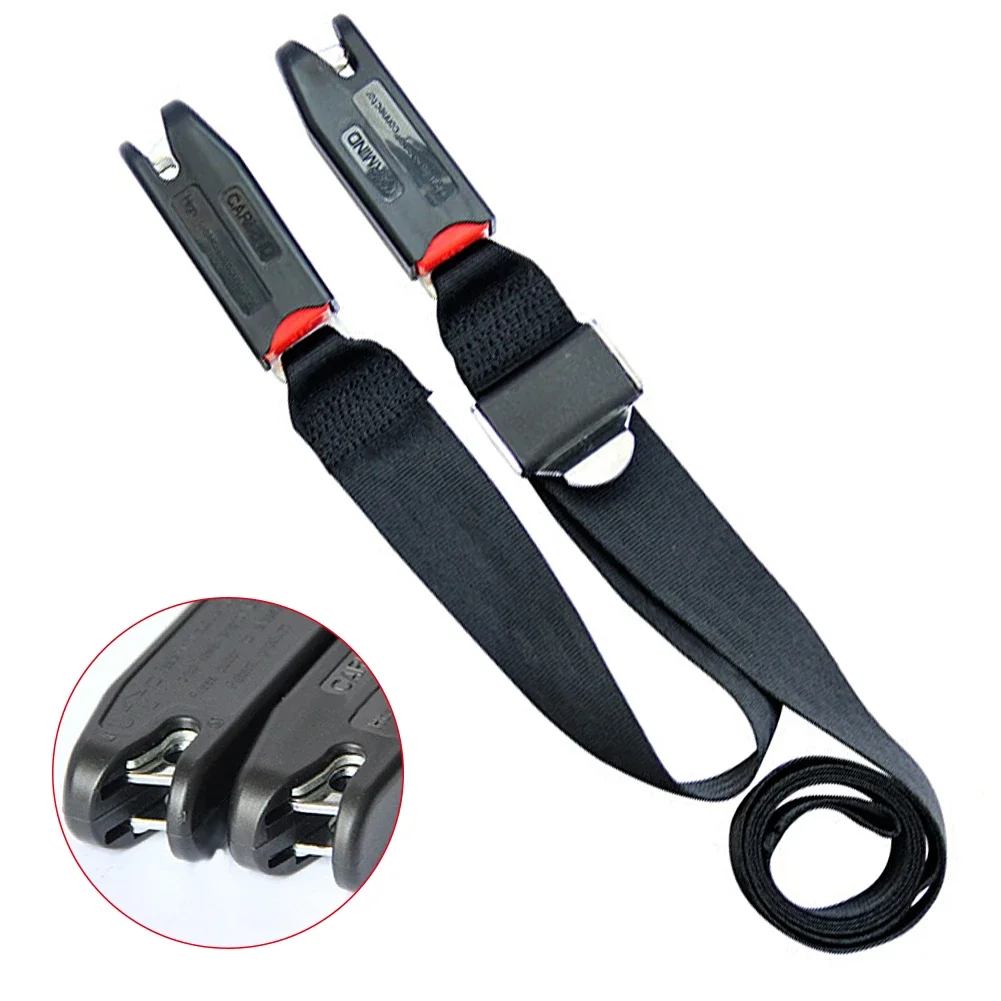 2-point Strap Universal Seat Fixing Band Isofix/Latch Interface Connection Strap Adjustable Car Child Safety Seat Belt