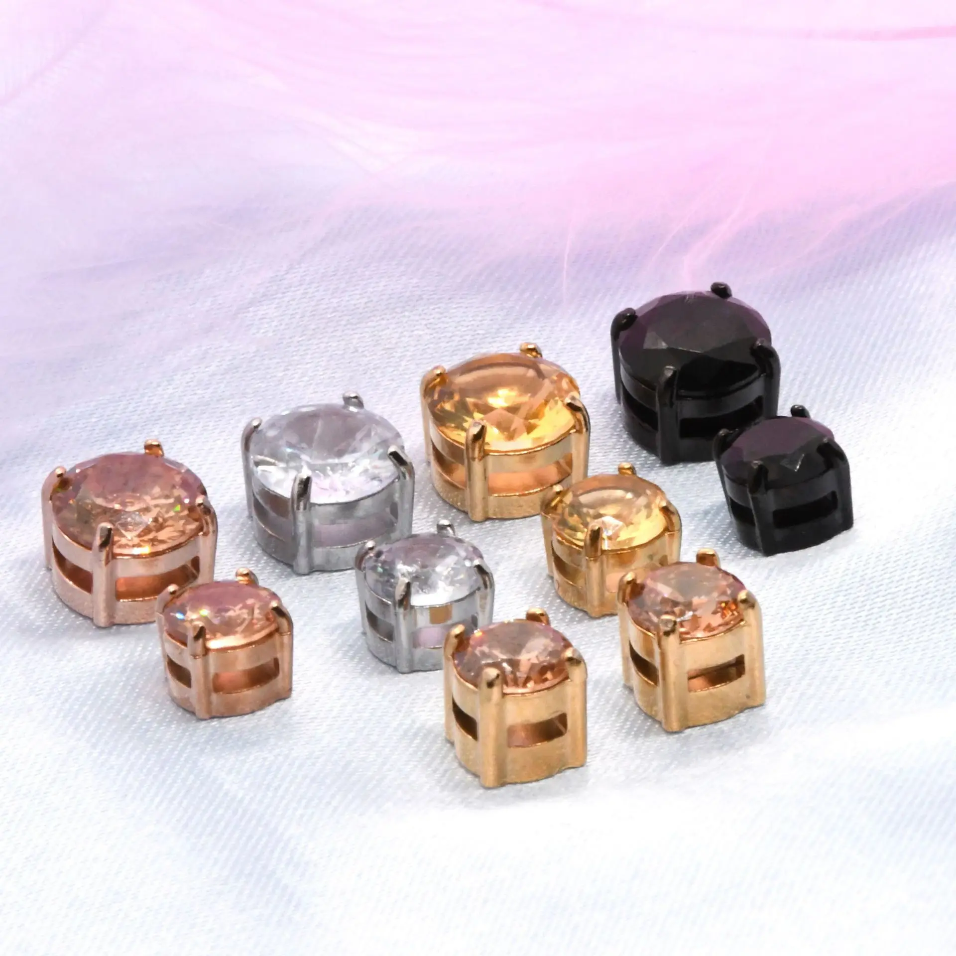 Fashion 1pcs  Magnetic Stud Earrings Men and Women Black CZ Magnet Non-piercing Clip Earring Set Punk Earrings Jewelry
