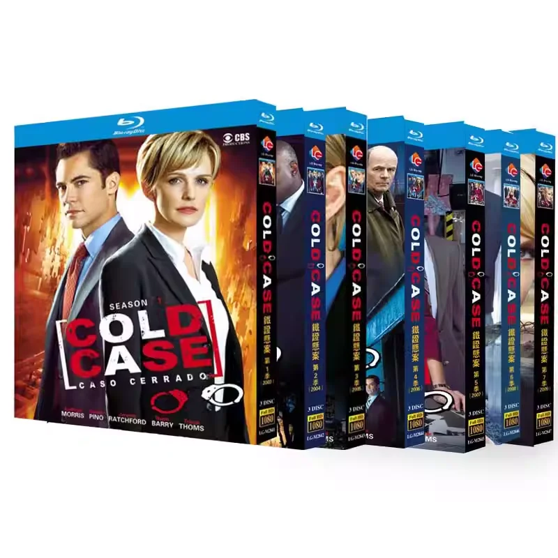 

BD Blu-ray Disc High-Definition Suspense US TV Series Cold Case Seasons 1–7 21-Disc Box Set