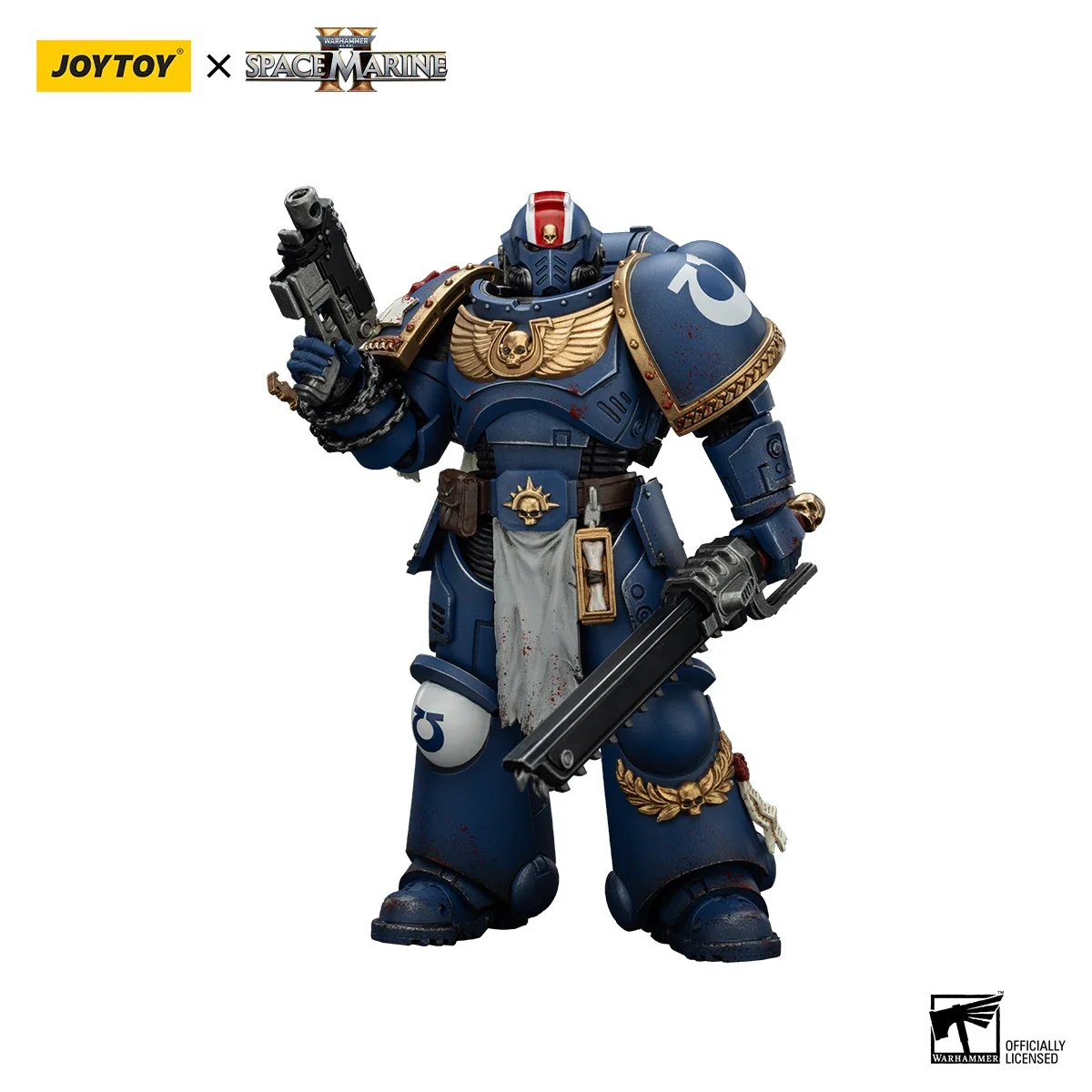 JOYTOY Warhammer 40K Ultramarines Titus Action Figure Titus Collectors Edition نموذج متحرك مجموعة مشاة البحرية الفضائية دمية