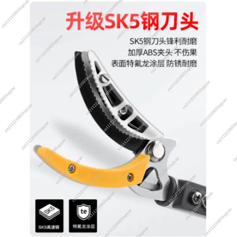Extendable Fruit Picking Tool Long Reach Pruner for Lychee Loquat Longan Toona Tree High Branch Picker Scissors