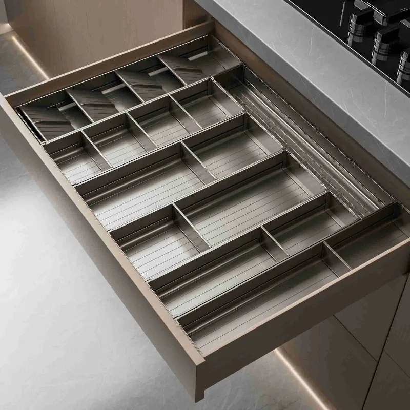 [2026 Patent New Product] Tableware Storage Box Kitchen Bowl Chopsticks Storage Box Drawer Storage Separation Grid Box
