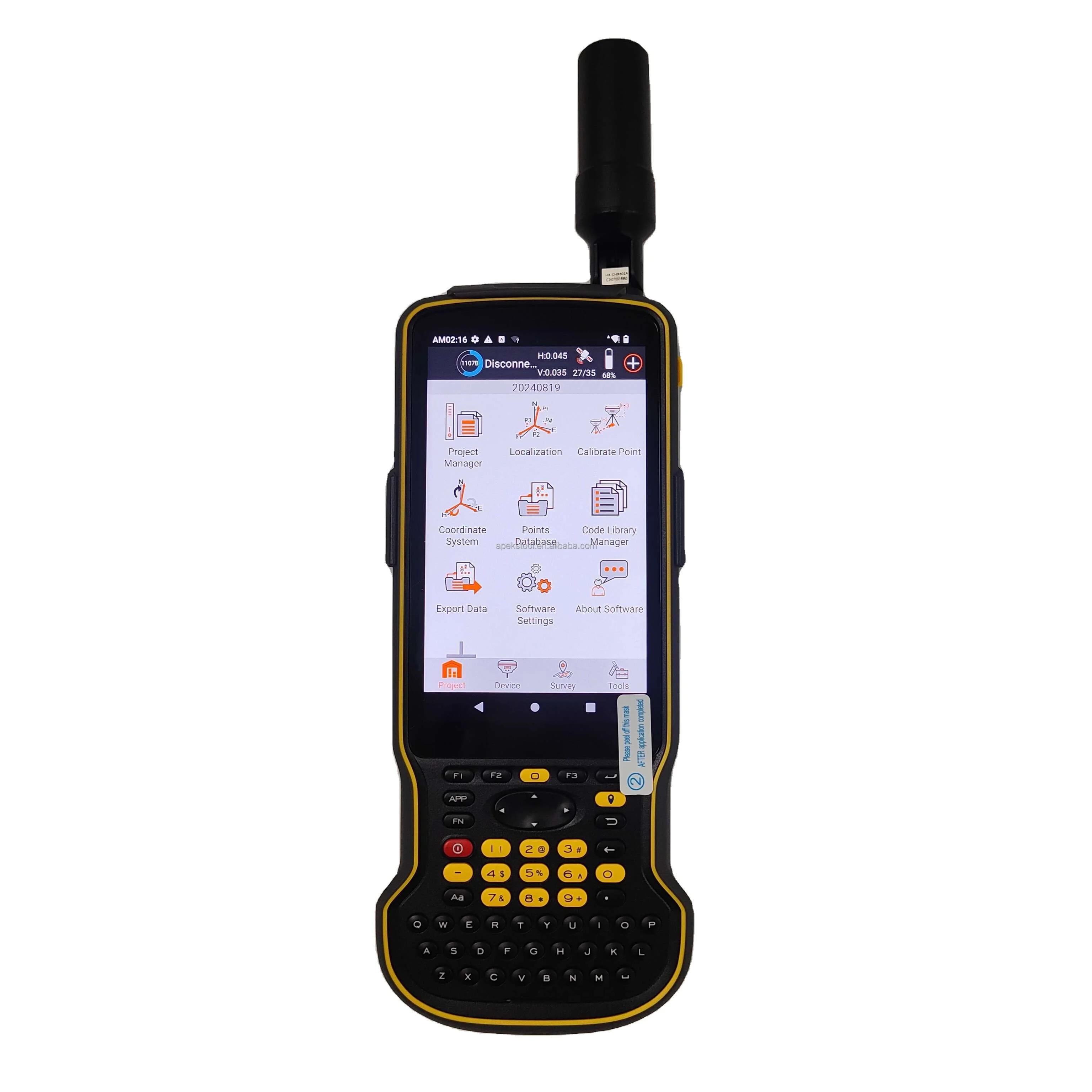 Professional Strong Signal D5pro Handheld Data Collector Survey Device Android 12 System With Google Gps Gis Mapping