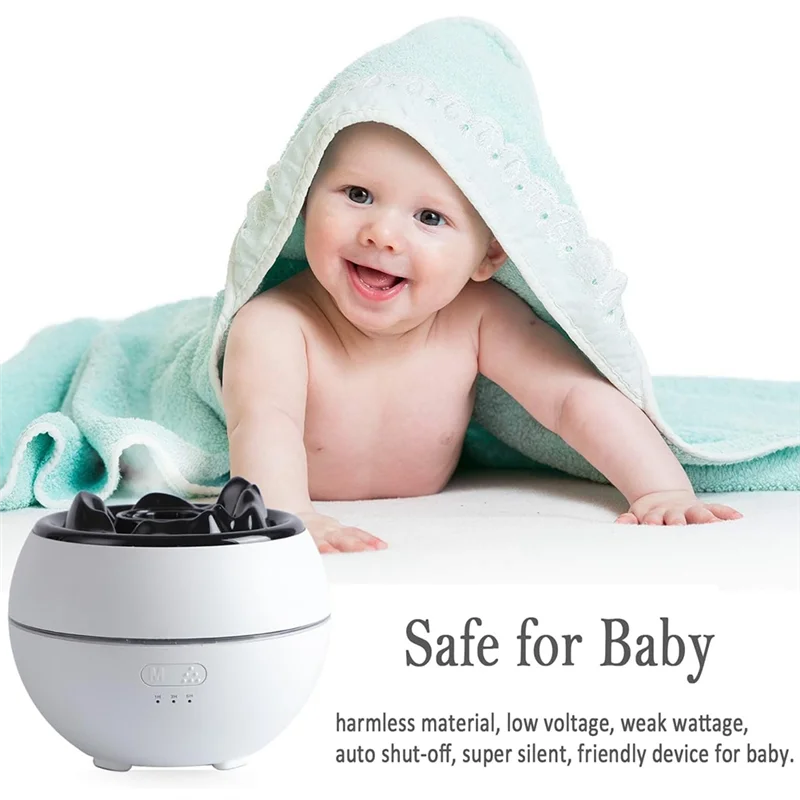 Pokój z dyfuzorami olejków eterycznych: 360 ml dyfuzor do aromaterapii do domu, działający 24 godziny z automatycznym wyłączaniem, nawilżacz Trwały, łatwy w użyciu H