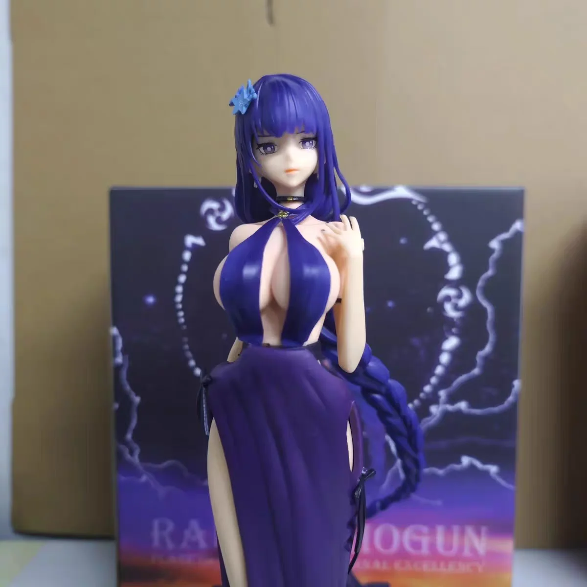 Hot New Genshin Impact Anime Figure Evening Dress Shogun Gk Game Pvc Sexy Girl  Action Figurine Collection Statue Model Toy Gift