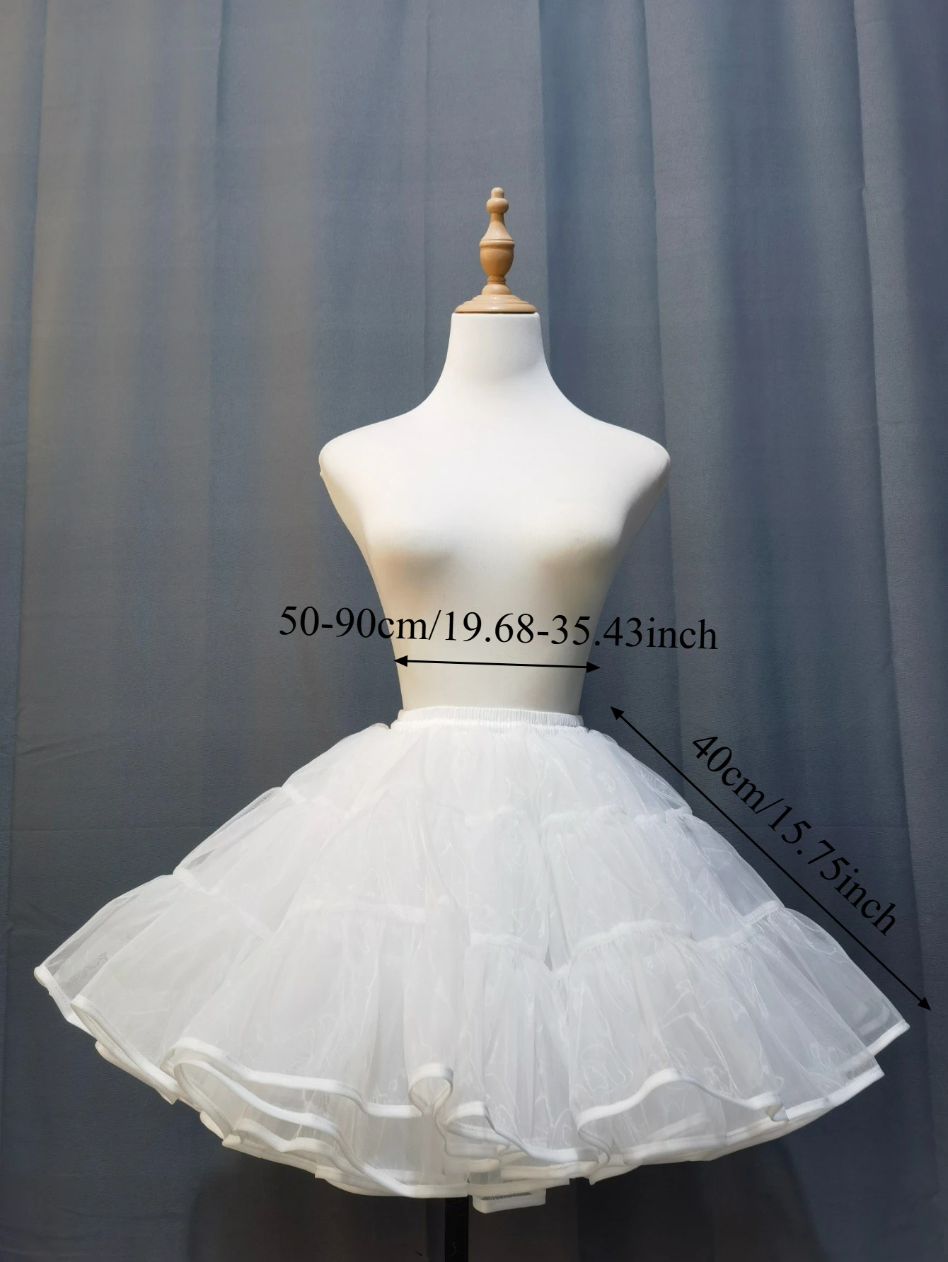 Lolita Super Stuffed Petticoat ohne Knochen, weicher Rockunterzug aus Gaze, kurzer Duck-Butt-Rock, Korea Japan Neu