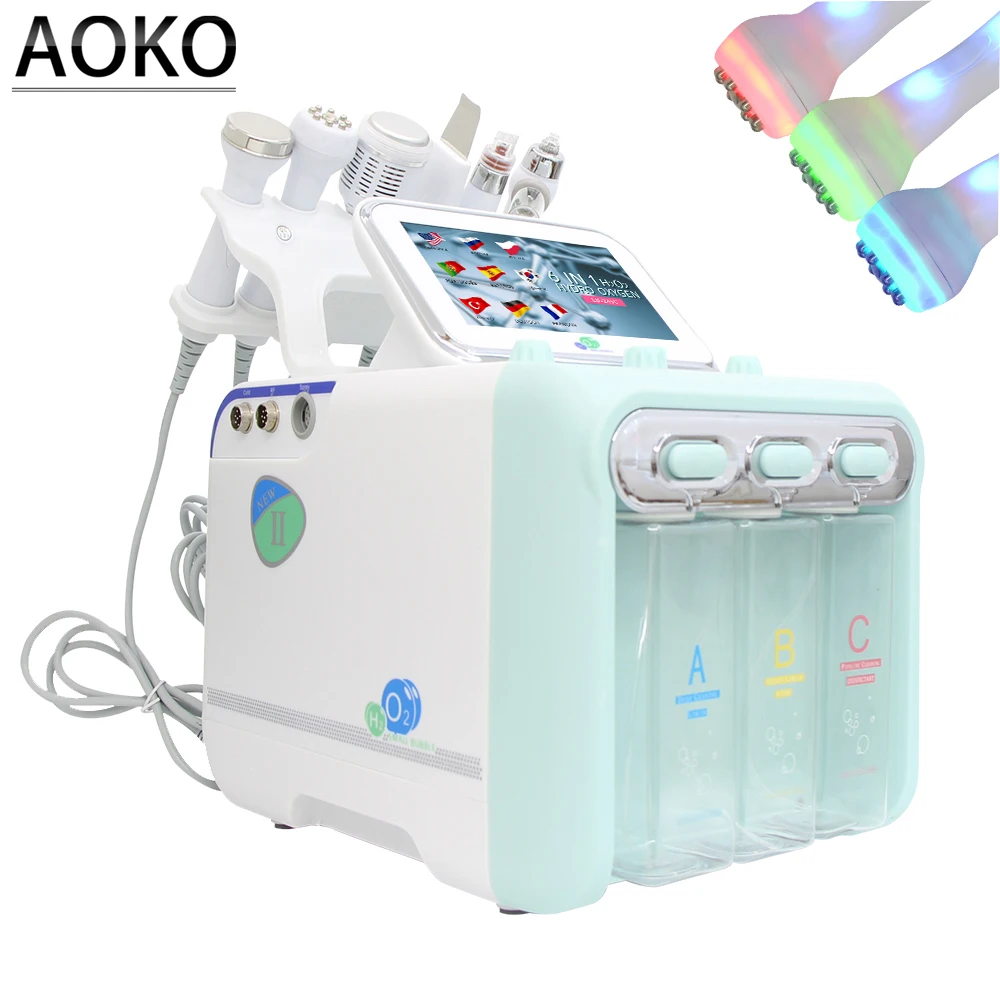 

AOKO 6 in1 Hydro Dermabrasion Bio-lifting Spa Facial Hydro Microdermabrasion Machine Water Dermabrasion Beauty For Spa