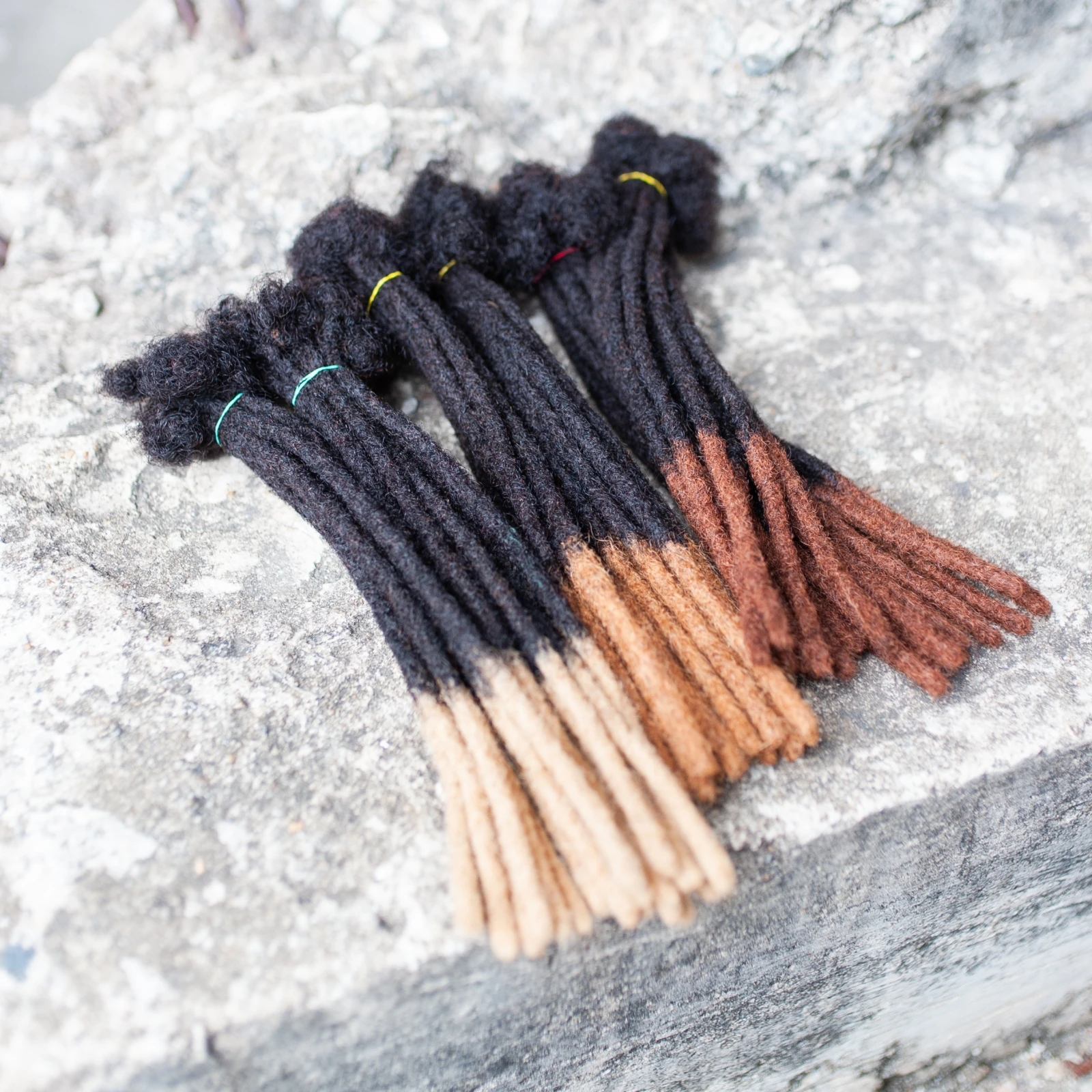10 بوصة الشعر البشري Dreadlock ملحقات 10 الجذر/حزمة الفزع الهبي أومبير Loc ملحقات الريغي نمط الكروشيه الشعر للنساء الرجال