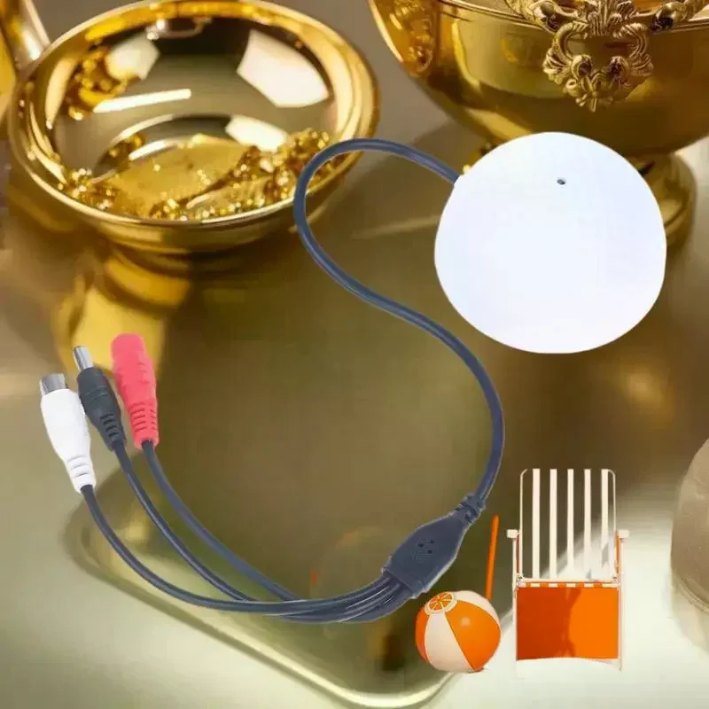 CCTV 감시용 원피스 IP 카메라, 사전 증폭기 내장, 음성 픽업 및 유선 음성 오디오 모니터링을 위한 마이크