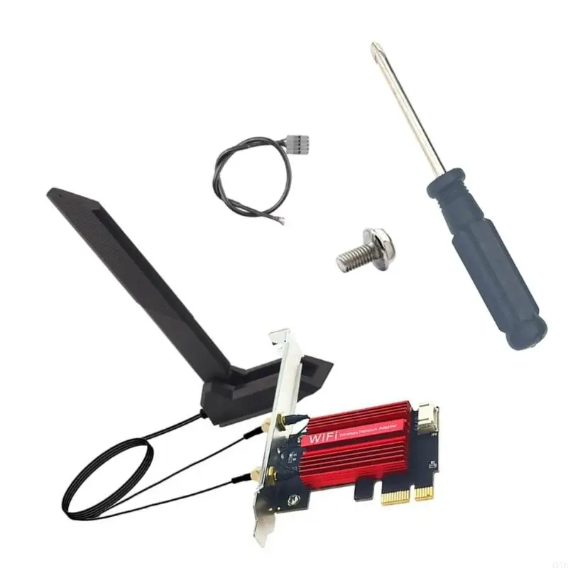 4x7e 9256Mbps بطاقة الشبكات الثلاثي الفرقة 2.4G 6GHZ بتوافق البلوتوث اللاسلكي