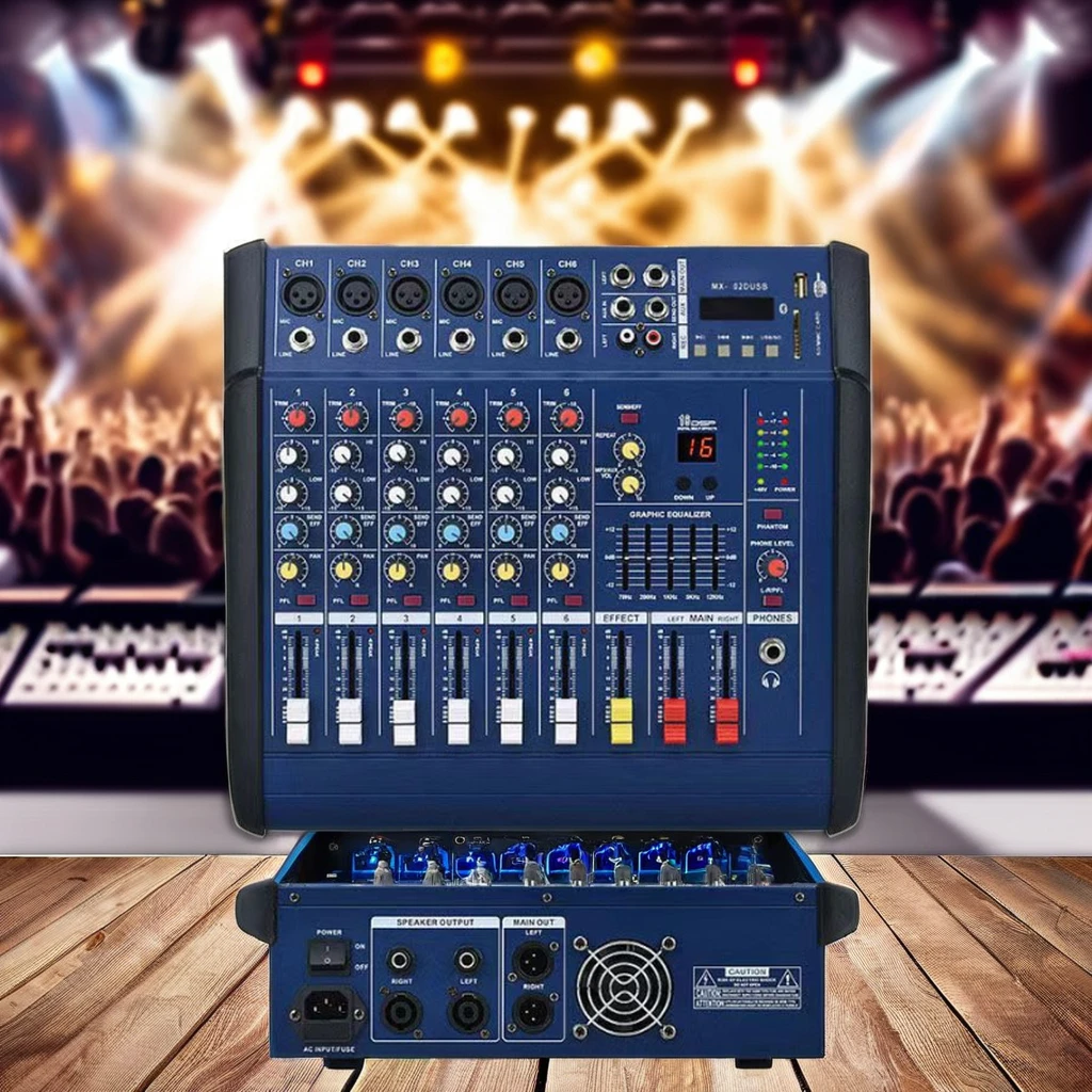 All-In-One Outdoor Stage Performance KTV Singing Sound Machine Power Mixer für Audio-Soundkarten Live-Auftritte