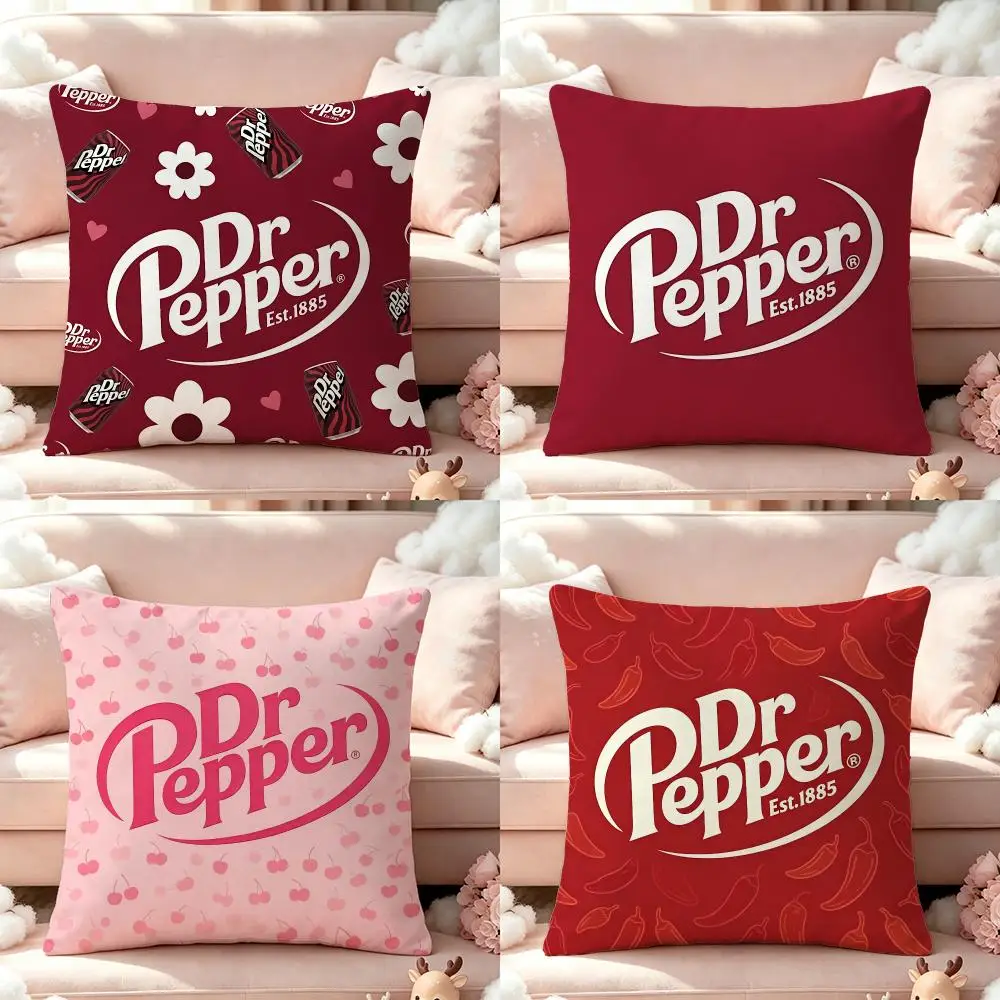 Brand‑Dr PepperS Cushion Cover Pillow Multi‑size Short Plush Pillow Cute Simple Style For Living Room Bedroom Birthday Gift