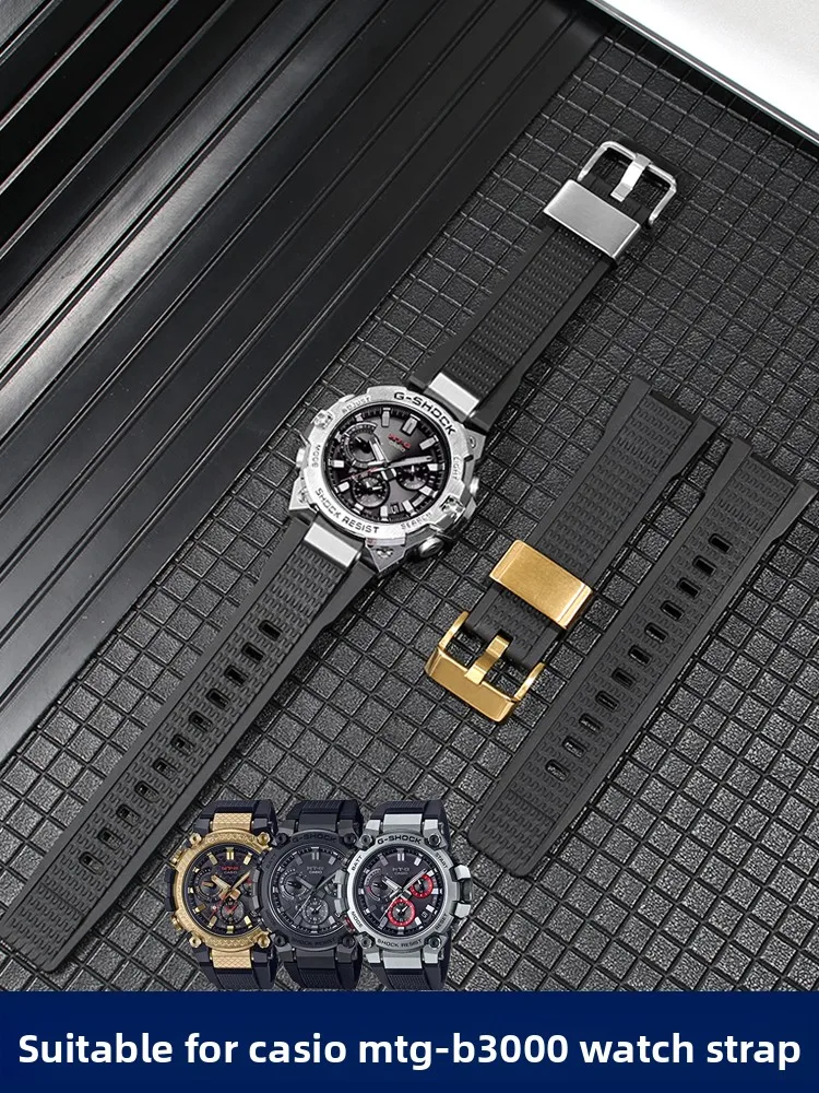 suitable-for-casio-mtg-b3000-series-waterproof-resin-watch-with-men's-modified-accessories-steel-ring