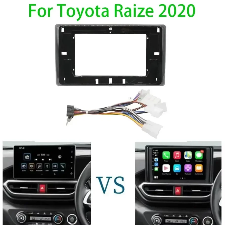 10 Inch Car audio Frame Fascia Adapter For Toyota Raize 2020 Android Radio Dash Fitting Panel Kit