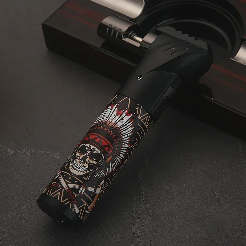 HONEST Multi Functional Outdoor Barbecue Kitchen Baking Lighter Turbo Torch Cigar Lighter Welding Gun Butane Gas Lighters - Image 6