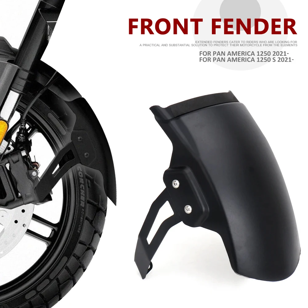 New Front Fender For Pan America 1250 Special PA1250 S PA1250S Motorcycle Extended by Mudguard ABS Mud Guard Kit 2021-2024