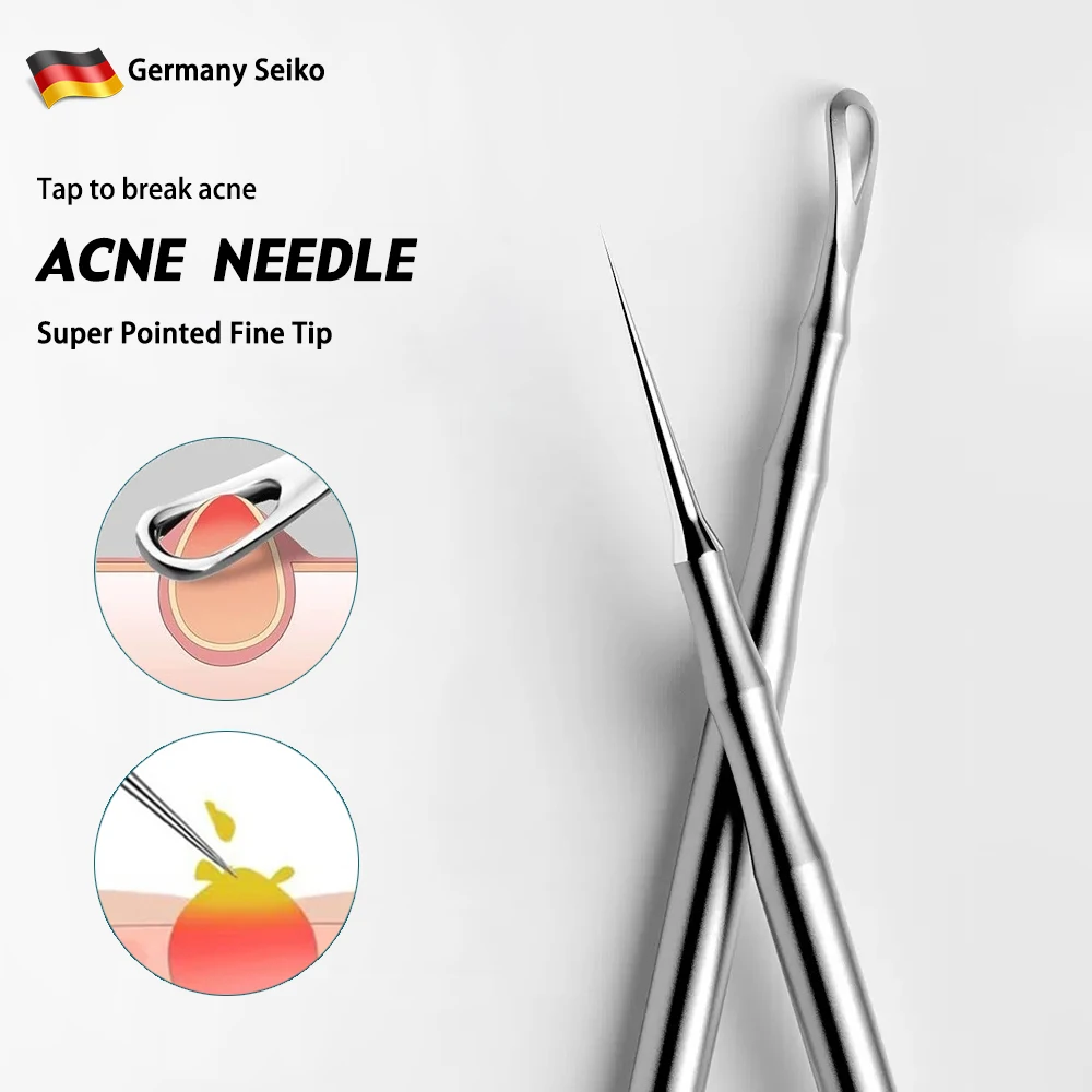 

Ultra-fine Blackhead Remover Acne Tool Pimples Blackhead Clip Cell Tweezers Beauty Acne Fat Particles Needle Face Skin Care Tool