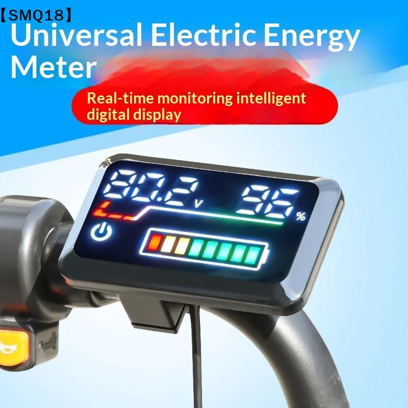 Precision Voltage Meter Digital Battery Level Indicator 48V-72V Power Display For Electric Scooter Motorcycle E-Bike 1PC【SMQ】
