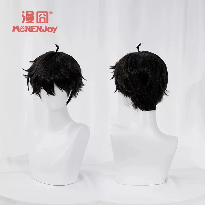 Game Honkai Star Rail DanHeng Cosplay Theme Animation Wig Fashion New Simulation Black Modeling Short Hair Props Decorations