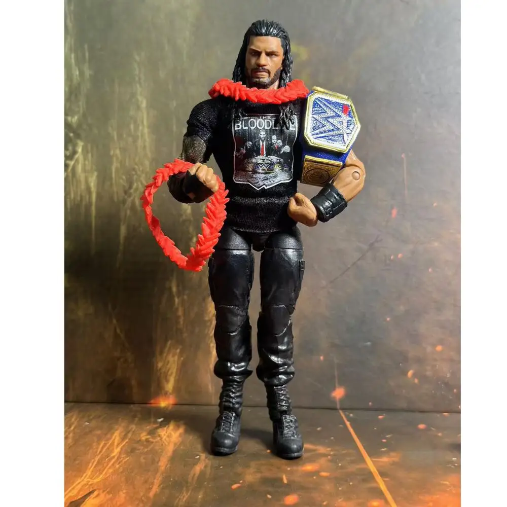 WWE AEW WWE DA Roman Reigns with Accessories Action Figure Wrestling Figure Display Collection Festival Gift