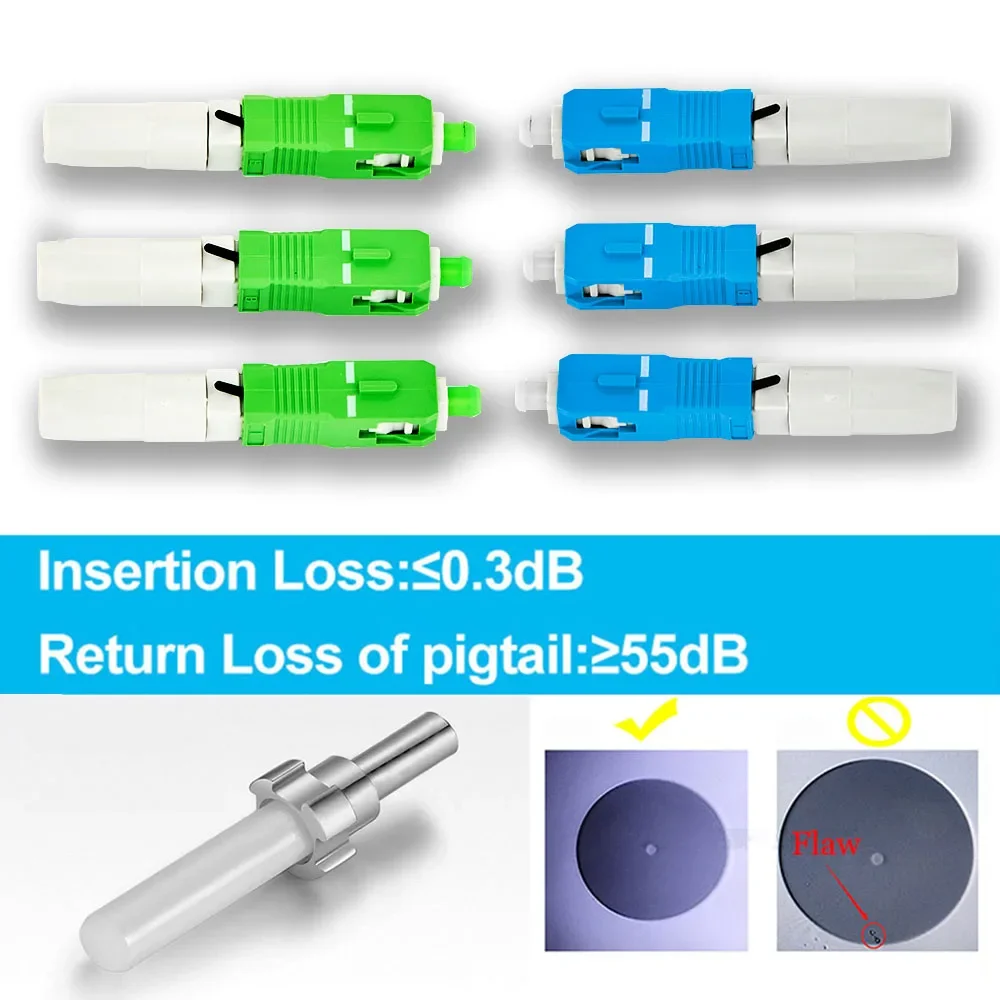 

New LX-30 SC APC Fibe Optical Quick Connector FTTH High Quality SC UPC Fiber Optic Fast Connector Embedded Cold Connector Tool