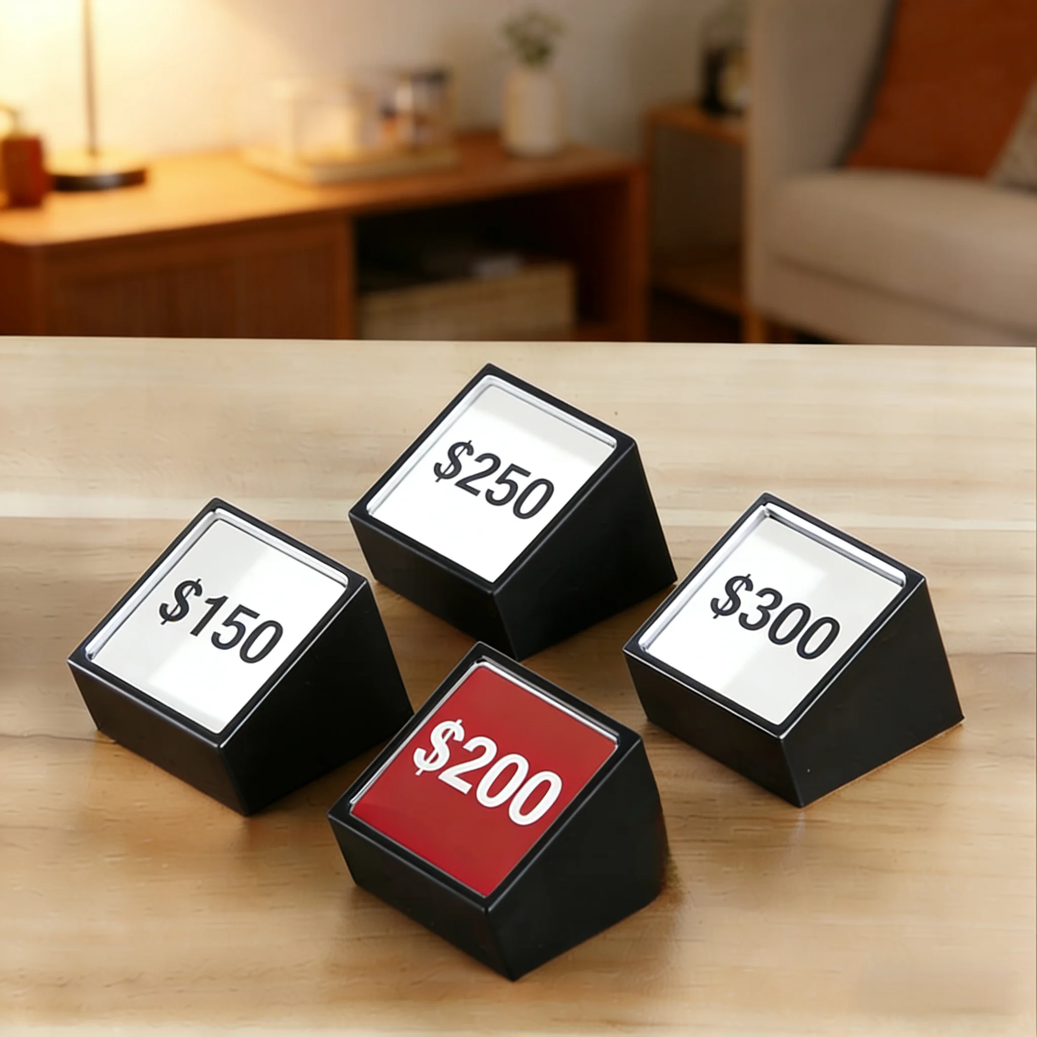10 PCS 30x30mm Small Acrylic Sign Holder Display Stand Name Price Label Holder Tags Plastic Food Labels Price Paper Card Holder