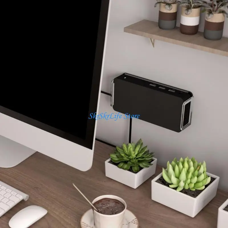 E65E Acrylic Under Desk Laptop Mount Wall Mounted Shelf Holder Replacement for D3100