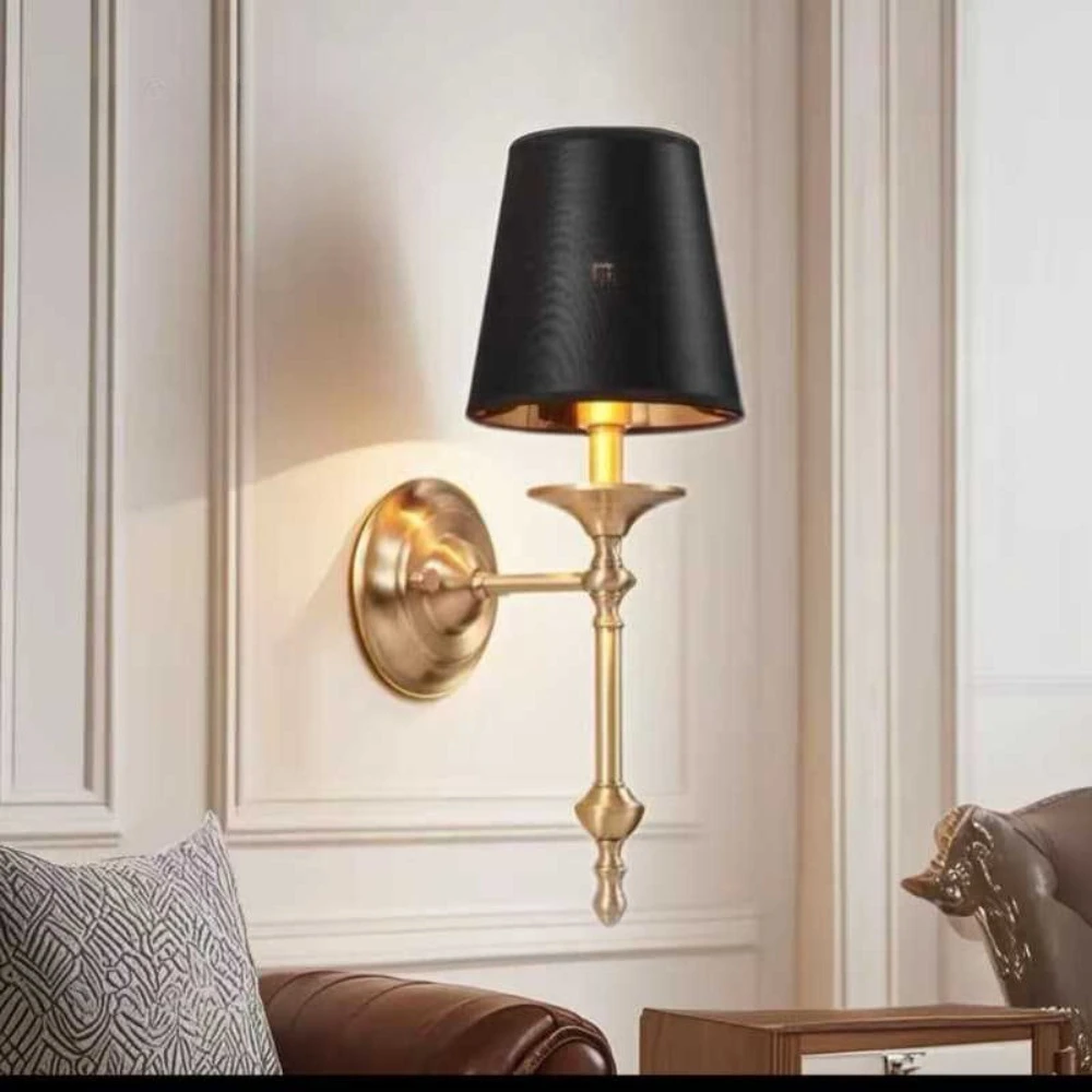 2026Bedroom Bedside Wall Lamp All Copper Nordic Modern Creative Loft Decor Wall Sconce Led Lights Corridor Designer Lamp