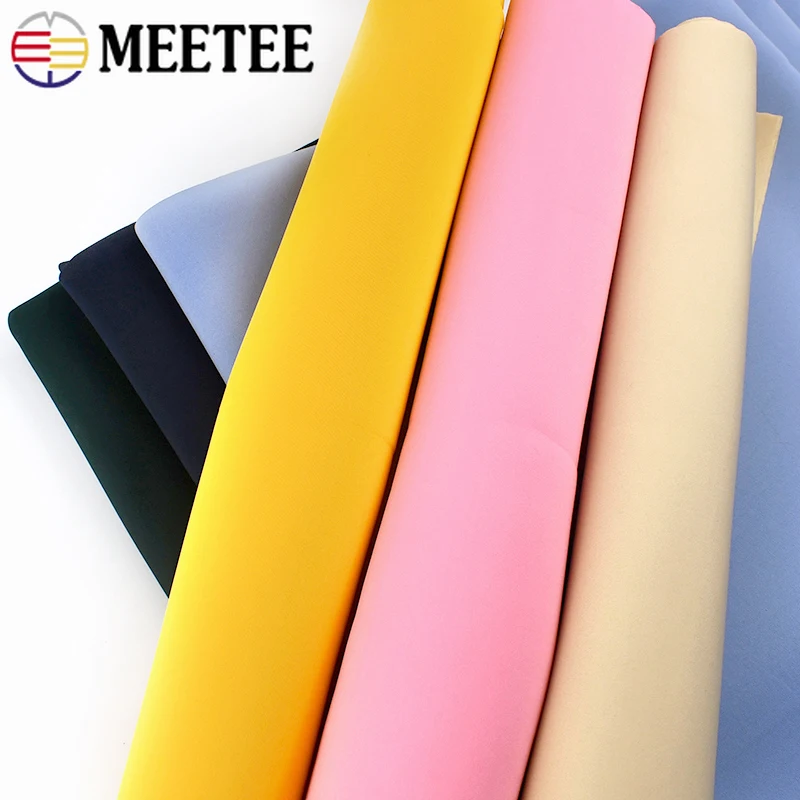 

Meeetee 50*160cm Stretch Spandex Knit Space Cotton Fabric Thickening Elastic Fabrics Mask Clothes Jacket DIY Sewing Accessories