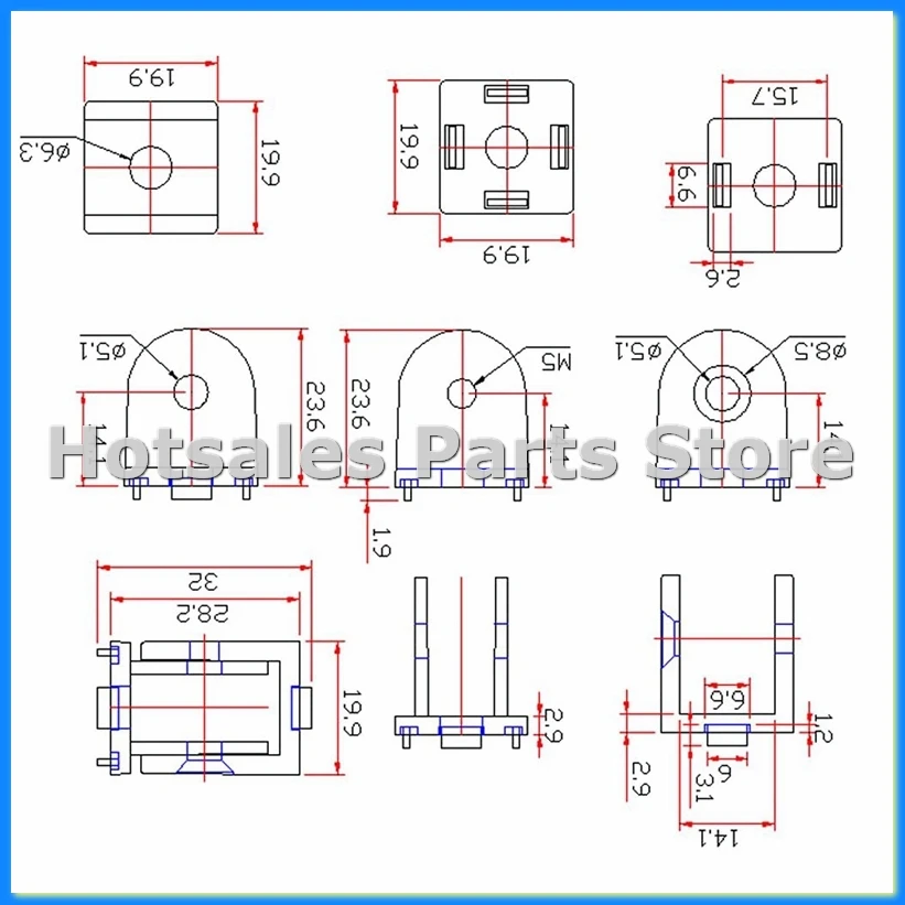 2 Pcs Aluminum Allo…